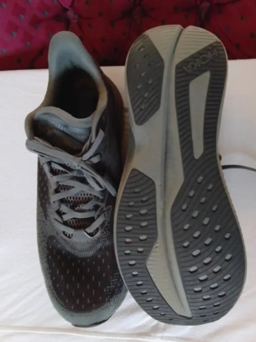 Hoka Mach 6 Men's Shoes | Size 12D | Grey |